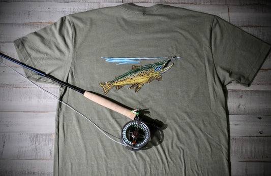 Brown Trout Rising Tee